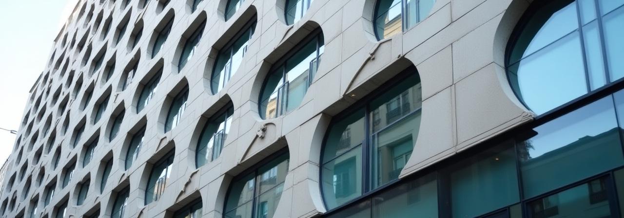 Architectural detail of a modern legal office in London